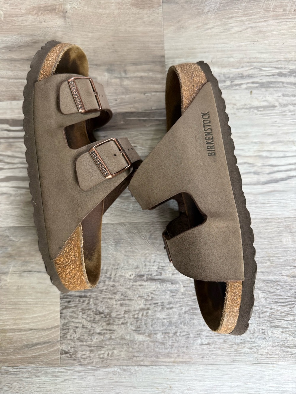 Birkenstock Women's Double-Strap Sandals - Taupe - Picture 5 of 7